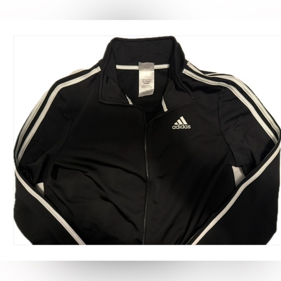Adidas Black and White Zip-Up Jacket - Picture 1 of 7